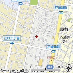 愛知県岡崎市戸崎元町周辺の地図