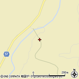 広島県庄原市東城町川鳥1724周辺の地図