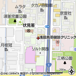 京都府京都市伏見区下鳥羽浄春ケ前町116周辺の地図