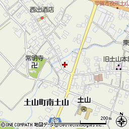 滋賀県甲賀市土山町北土山1645周辺の地図