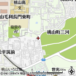 京都府京都市伏見区桃山筑前台町37-3周辺の地図