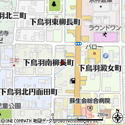 京都府京都市伏見区下鳥羽南柳長町51-2周辺の地図