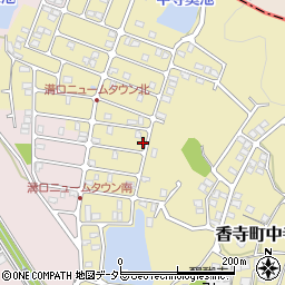 兵庫県姫路市香寺町中寺258-32周辺の地図