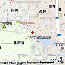 京都府長岡京市うぐいす台172-17周辺の地図