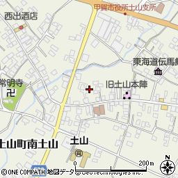 滋賀県甲賀市土山町北土山1636周辺の地図