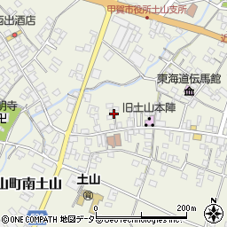 滋賀県甲賀市土山町北土山1665周辺の地図