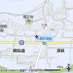 愛知県岡崎市小美町殿街道164周辺の地図