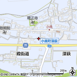 愛知県岡崎市小美町殿街道163周辺の地図
