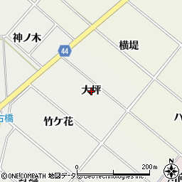 愛知県安城市古井町大坪周辺の地図