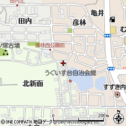 京都府長岡京市うぐいす台172-2周辺の地図