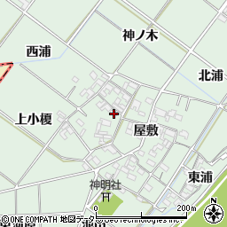 愛知県岡崎市下佐々木町屋敷15周辺の地図
