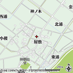 愛知県岡崎市下佐々木町屋敷75周辺の地図