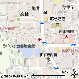 京都府長岡京市今里西ノ口18-17周辺の地図