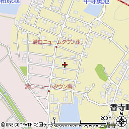 兵庫県姫路市香寺町中寺258-37周辺の地図