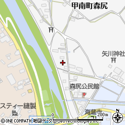 滋賀県甲賀市甲南町森尻385周辺の地図