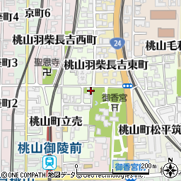 京都府京都市伏見区桃山町金森出雲3周辺の地図