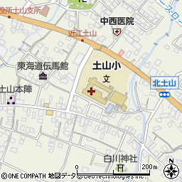 滋賀県甲賀市土山町北土山1462周辺の地図