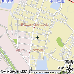 兵庫県姫路市香寺町中寺258-38周辺の地図