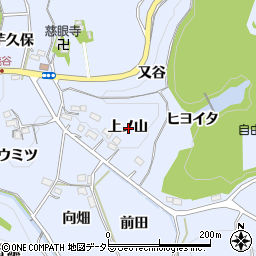 愛知県新城市浅谷上ノ山周辺の地図
