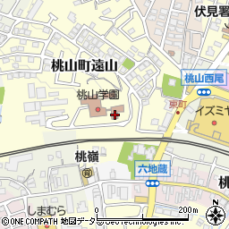 京都府京都市伏見区桃山町遠山59周辺の地図