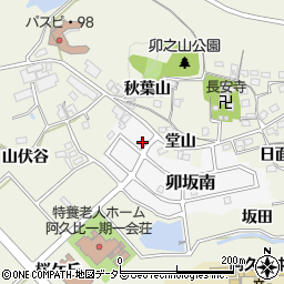 愛知県知多郡阿久比町卯坂南12周辺の地図