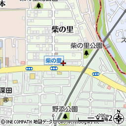 京都府長岡京市柴の里1-128周辺の地図