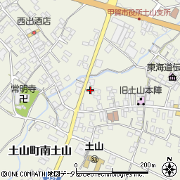 滋賀県甲賀市土山町北土山1661周辺の地図