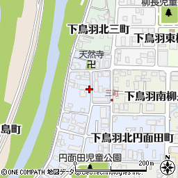 京都府京都市伏見区下鳥羽中三町周辺の地図
