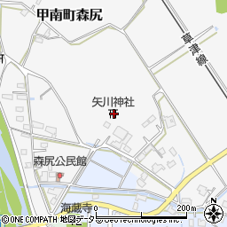 滋賀県甲賀市甲南町森尻310周辺の地図