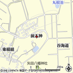 愛知県常滑市矢田前天神周辺の地図