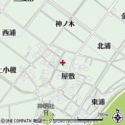 愛知県岡崎市下佐々木町屋敷72周辺の地図