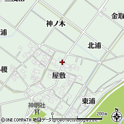 愛知県岡崎市下佐々木町屋敷73周辺の地図