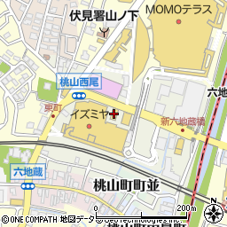 松屋六地蔵店周辺の地図