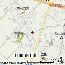 滋賀県甲賀市土山町北土山1648周辺の地図