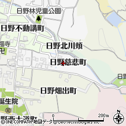京都府京都市伏見区日野慈悲町26周辺の地図