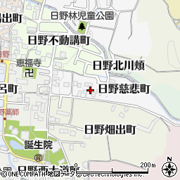 京都府京都市伏見区日野慈悲町16周辺の地図