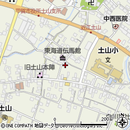 滋賀県甲賀市土山町北土山1556周辺の地図