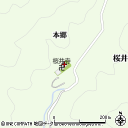 桜井寺周辺の地図