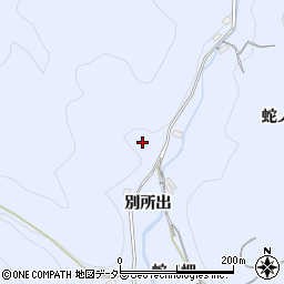 京都府宇治市東笠取別所出周辺の地図