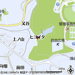 愛知県新城市浅谷ヒヨイタ周辺の地図