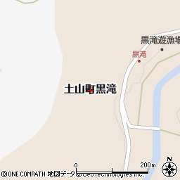 滋賀県甲賀市土山町黒滝周辺の地図
