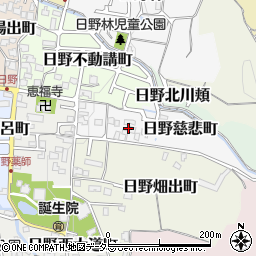京都府京都市伏見区日野慈悲町15周辺の地図
