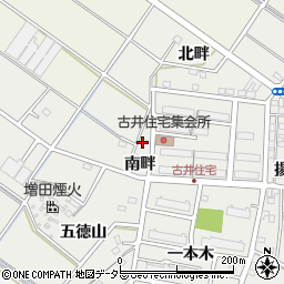 愛知県安城市古井町南畔44周辺の地図