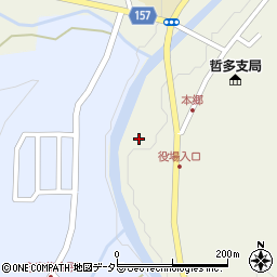 岡山県新見市哲多町本郷552周辺の地図