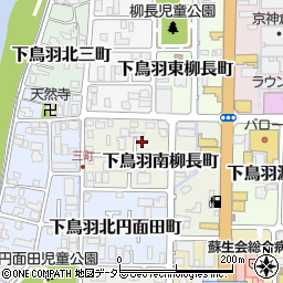 京都府京都市伏見区下鳥羽南柳長町20周辺の地図