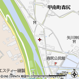 滋賀県甲賀市甲南町森尻381周辺の地図