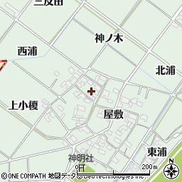 愛知県岡崎市下佐々木町屋敷11周辺の地図