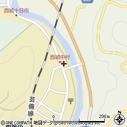 広島県庄原市西城町西城200周辺の地図