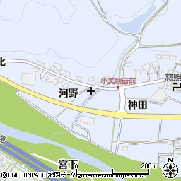 愛知県岡崎市小美町河野62周辺の地図