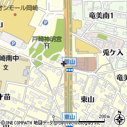 愛知県岡崎市戸崎町原山周辺の地図